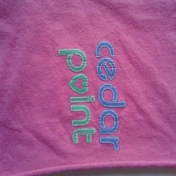 Cedar Point Shorts Small Dark Pink French Terry - Picture 4 of 5